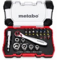 METABO Bit- und Steckschlüssel-Satz mit Mini-Ratsche 1/4