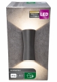OBI Außenwandleuchte LED 'Gordena' Aluminium dunkelgrau (13,5W, 1100 lm, 3000K, IP54)