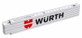 Bild 1 von WÜRTH X BAUMA Zollstock Gliedermaßstab 2 m weiß (10-gliedrig, beidseitige Skala)