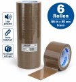 Bild 3 von 6x GWS Packband PP (66m x 50mm, braun, leise abrollend)